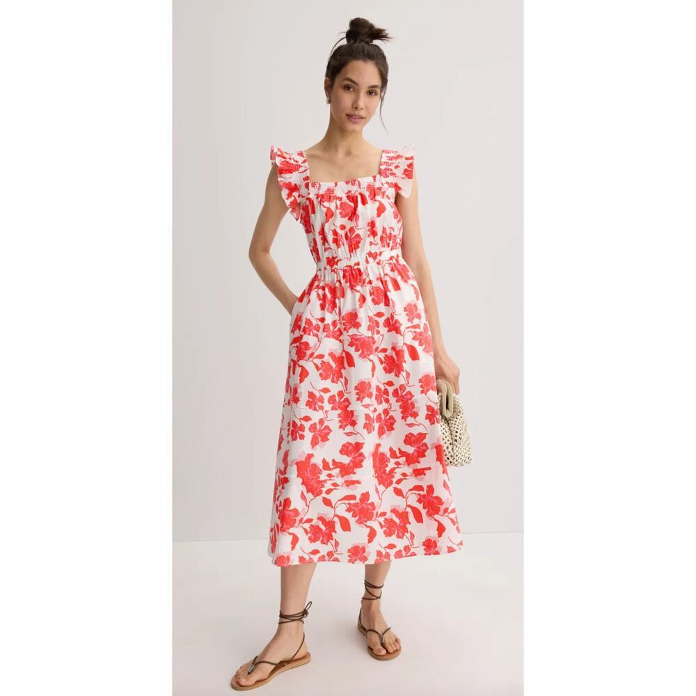 Peter Som x RTR Flutter Sleeve Midi Dress Size 8